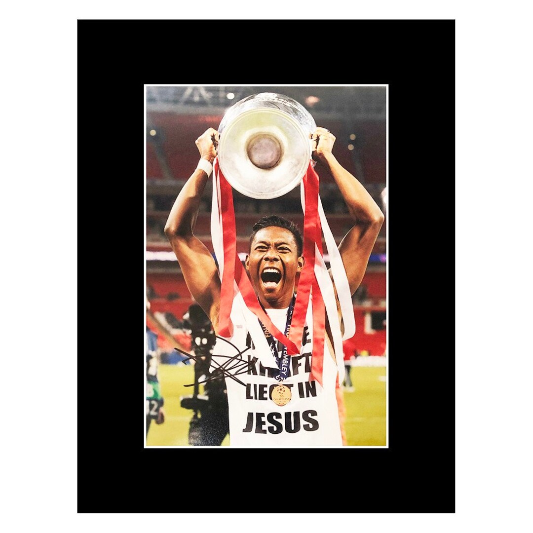 Photos Signed David Alaba Photo Display Champions League - Etsy
