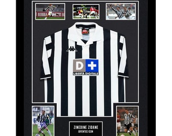 Generico Zidane Poster AUTOGRAFO Juventus 