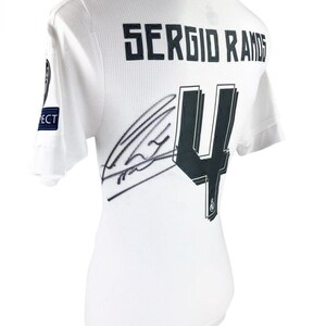 sergio ramos signed shirt