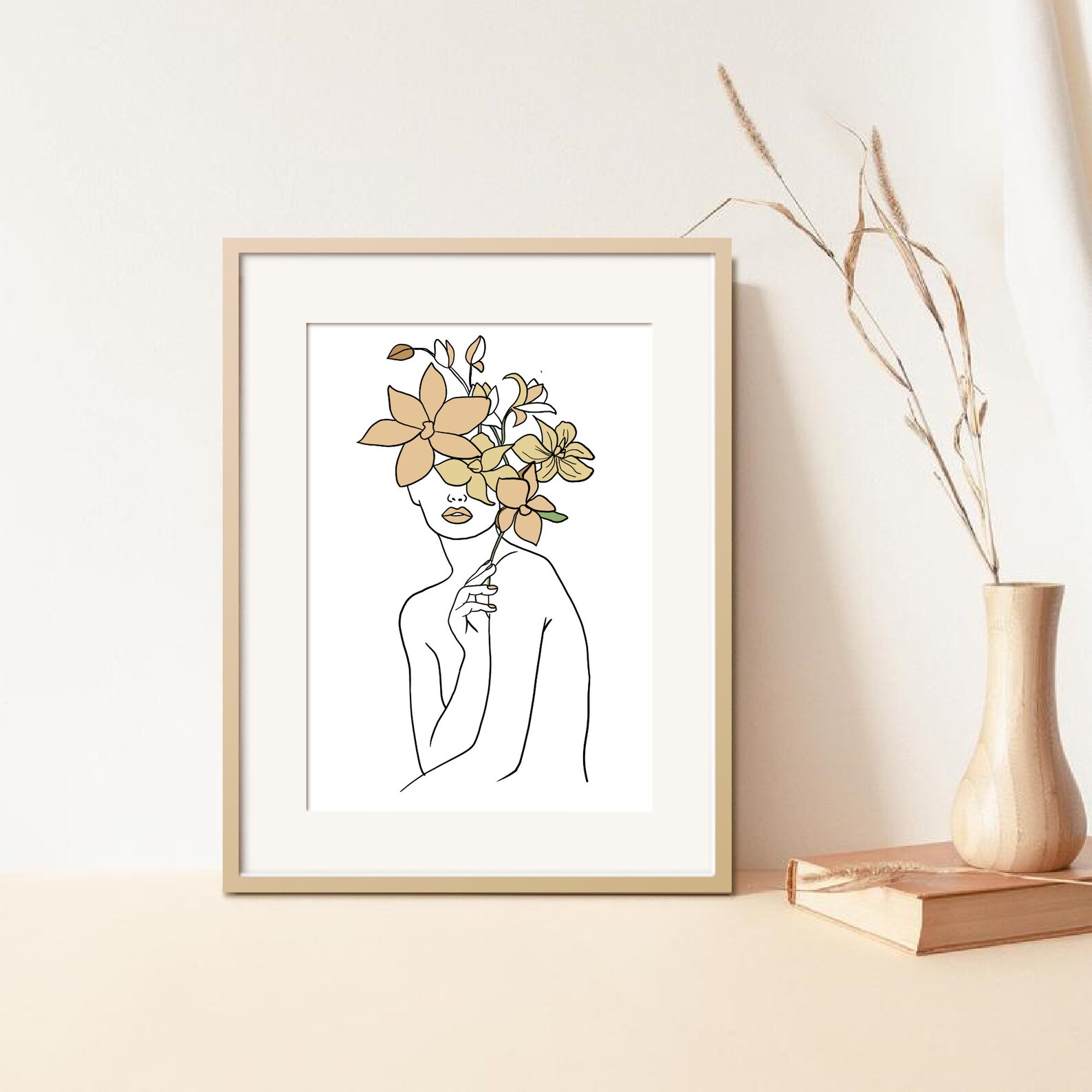 Abstract Fine Line Wall Art Home Print Decor Fine Line Etsy