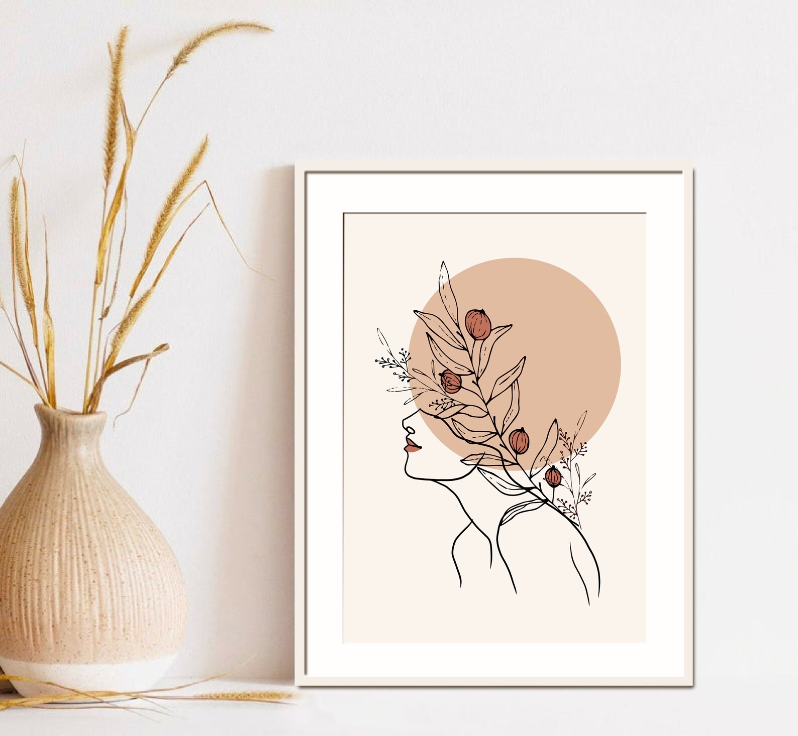 Boho Art Set of 6 Prints Boho Wall Art Abstract Gallery Wall Etsy