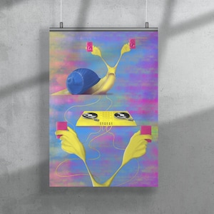No AI Art Wall Poster Art Illustration Digital Drawing Wallpaper Gift Home Decor