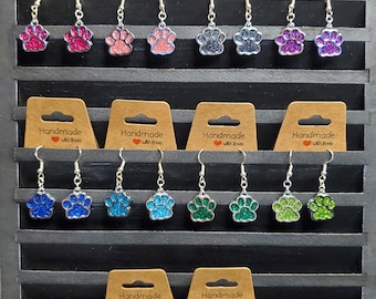 Animal Paw Earrings | 10% Donated to Local Animal Shelter {Made in Michigan}