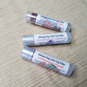 Shimmering Color Lip Balm | Coconut & Avocado | Beeswax | Jojoba Oil | Glides on Smoothly | Protective + Healing | Tinted {Made in Michigan}