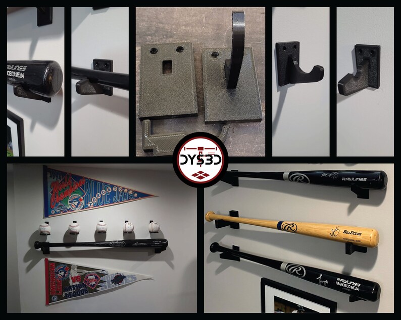 Baseball Bat Wall Display Holder Etsy