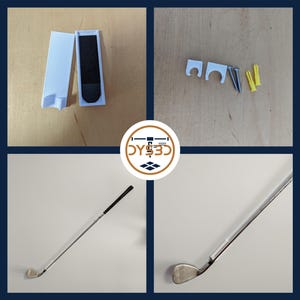 Wall Mounted Golf Club Holder for Drivers and Irons