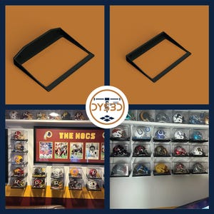 Mini Helmet UV Wall Display Holder for Sports Memorabilia (Case Excluded)