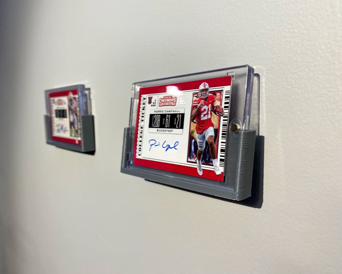 Card Wall Display Holder Baseball Football Basketball Etsy