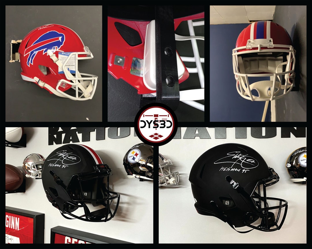Football Full Size REPLICA Helmet Wall Display Holder Etsy