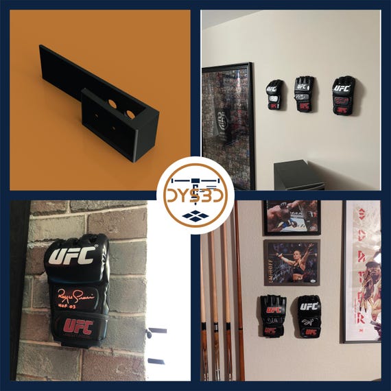 Single UFC Wall Glove Display Holder for Sports Memorabilia