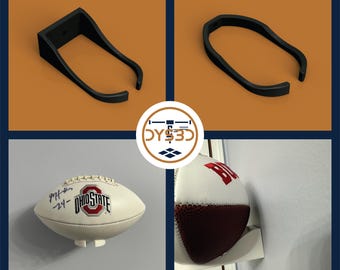 NFL Football Memorabilia Wall Mount Display for Sports Enthusiasts