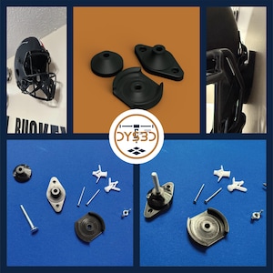 Invisible Full Size Helmet Wall Display Holder