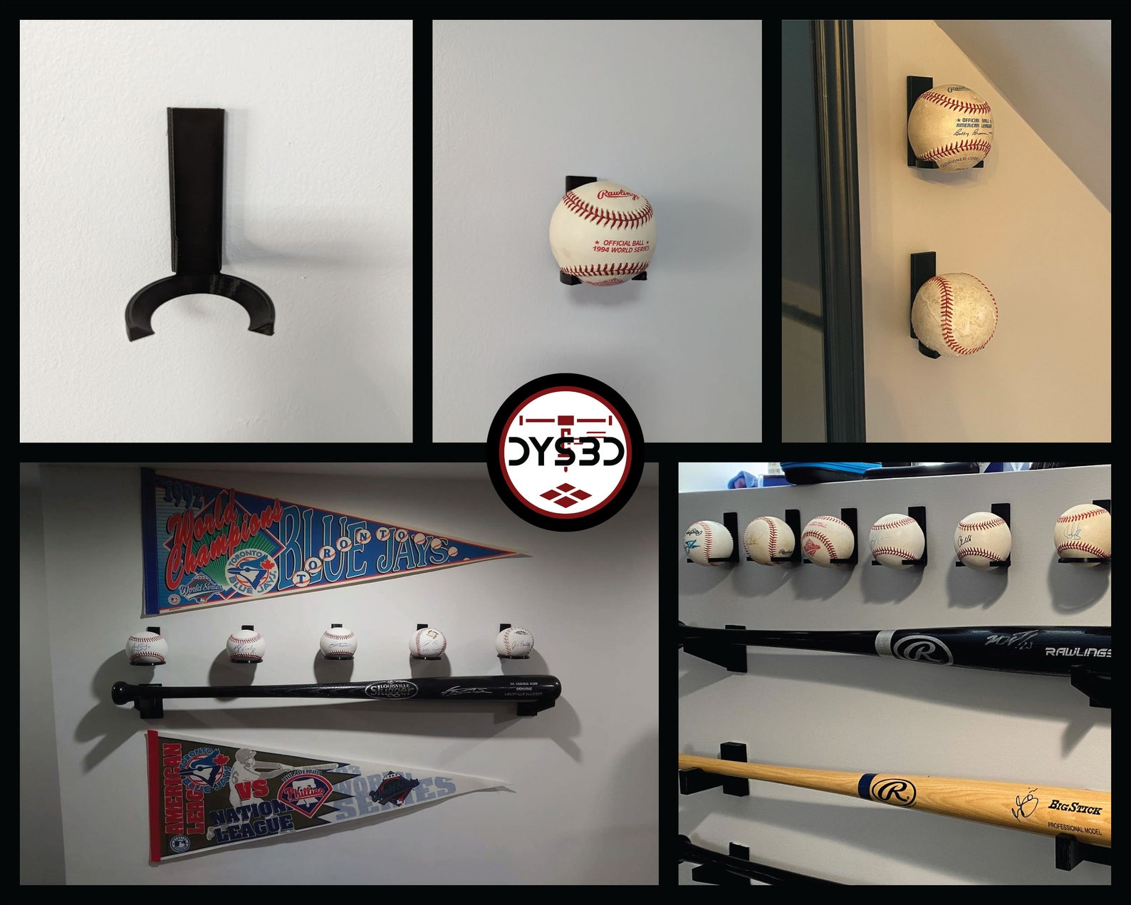 Baseball Wall Display Holder Etsy