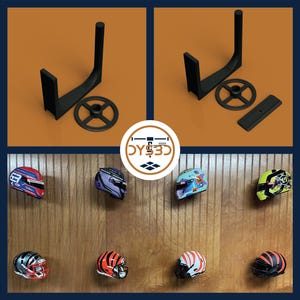 The ORIGINAL Mini Helmet Wall Display Hook for Football, Racing, Baseball, and Hockey