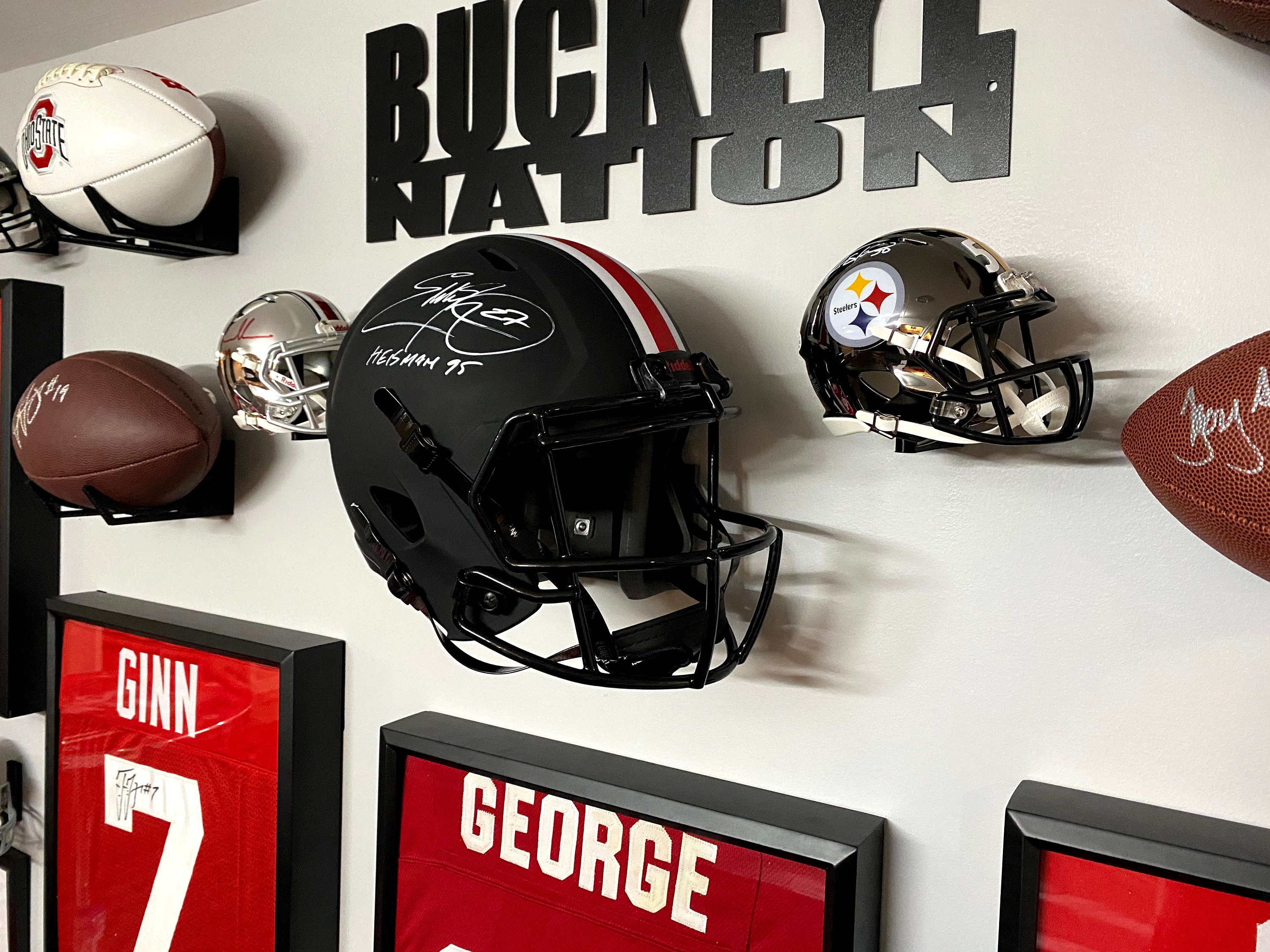Football Full Size REPLICA Helmet Wall Display Holder Etsy