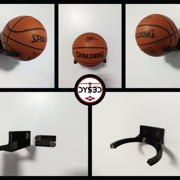 Basketball Wall Holder Etsy