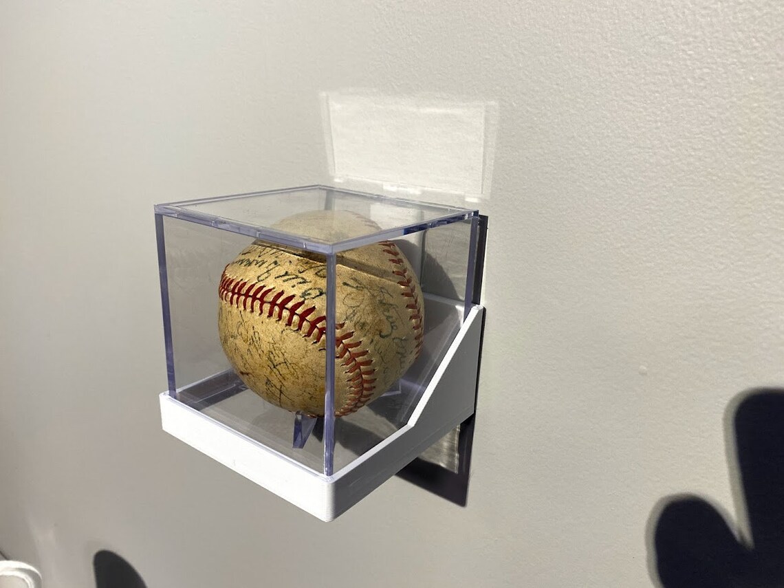 Soporte Acrílico Transparente Para Pelotas - Béisbol, Tenis O Golf - Fácil Instalación