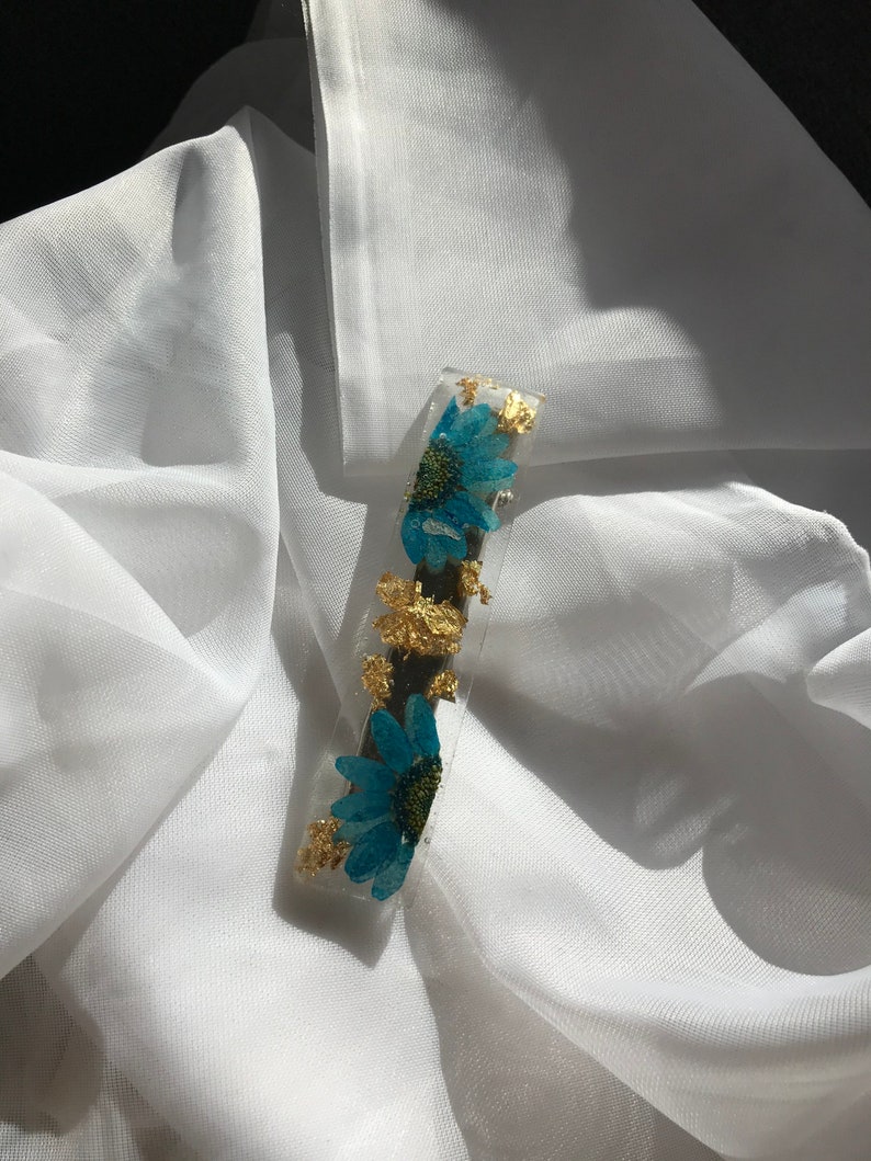 cute rose gold handmade pink silver gold Resin flower hair clip gift| pretty barrettes blue orange white