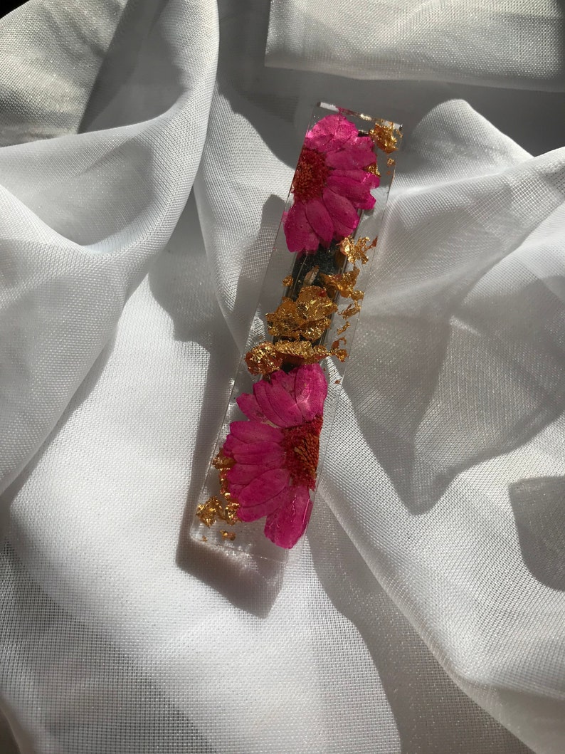 cute rose gold handmade pink silver gold Resin flower hair clip gift| pretty barrettes blue orange white