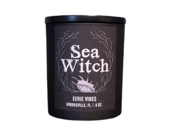 Sea Witch Candle | Siren | Goth Gifts| Gothic Home Decor | Housewarming Gift | unique Gift | Mermaid