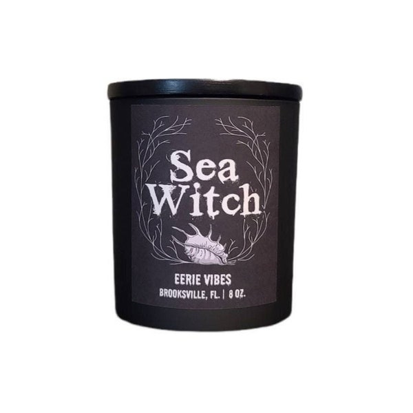 Sea Witch Candle | Siren | Goth Gifts| Gothic Home Decor | Housewarming Gift | unique Gift | Mermaid