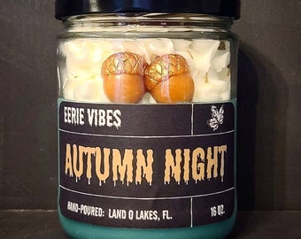 Autumn Night | Fall Candle | Spooky Candle | Halloween Candle | Gothic Home Décor