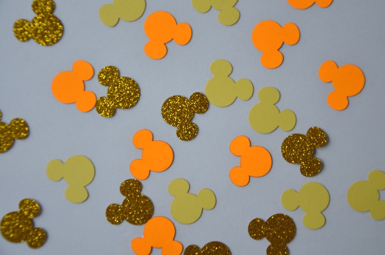 Mickey Mouse Ears Confetti/3 colors/Disney Confetti/Disney Party Decorations/Disney Magic image 7