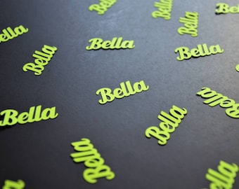 Personalisierter Name Benutzerdefinierte Glitzer / Konfetti-Geburtstagskonfetti / Brautpartys / Babypartys / Abschlussfeier / Partydekoration / Tischdekoration