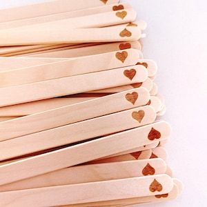 Bastoncini per ghiaccioli incisi al laser all'ingrosso Bastoncini per gelato personalizzati, promozioni singole e doppie, matrimoni, comunioni, compleanni, eventi aziendali