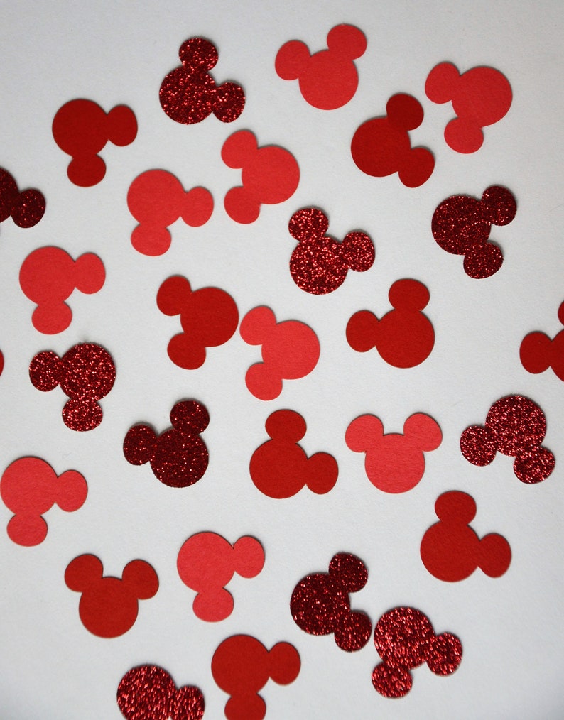 Mickey Mouse Ears Confetti/3 colors/Disney Confetti/Disney Party Decorations/Disney Magic image 8