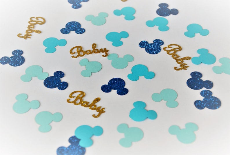 Mickey Mouse Ears Confetti/3 colors/Disney Confetti/Disney Party Decorations/Disney Magic image 3