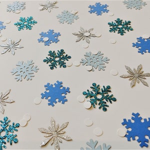 Confettis de flocon de neige, pays des merveilles d'hiver, mariage d'hiver, confettis de Noël, décoration de flocon de neige, confettis sur le thème de la Reine des neiges, anniversaire d'hiver