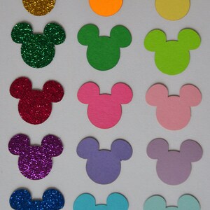 Mickey Mouse Ears Confetti/3 colors/Disney Confetti/Disney Party Decorations/Disney Magic image 2