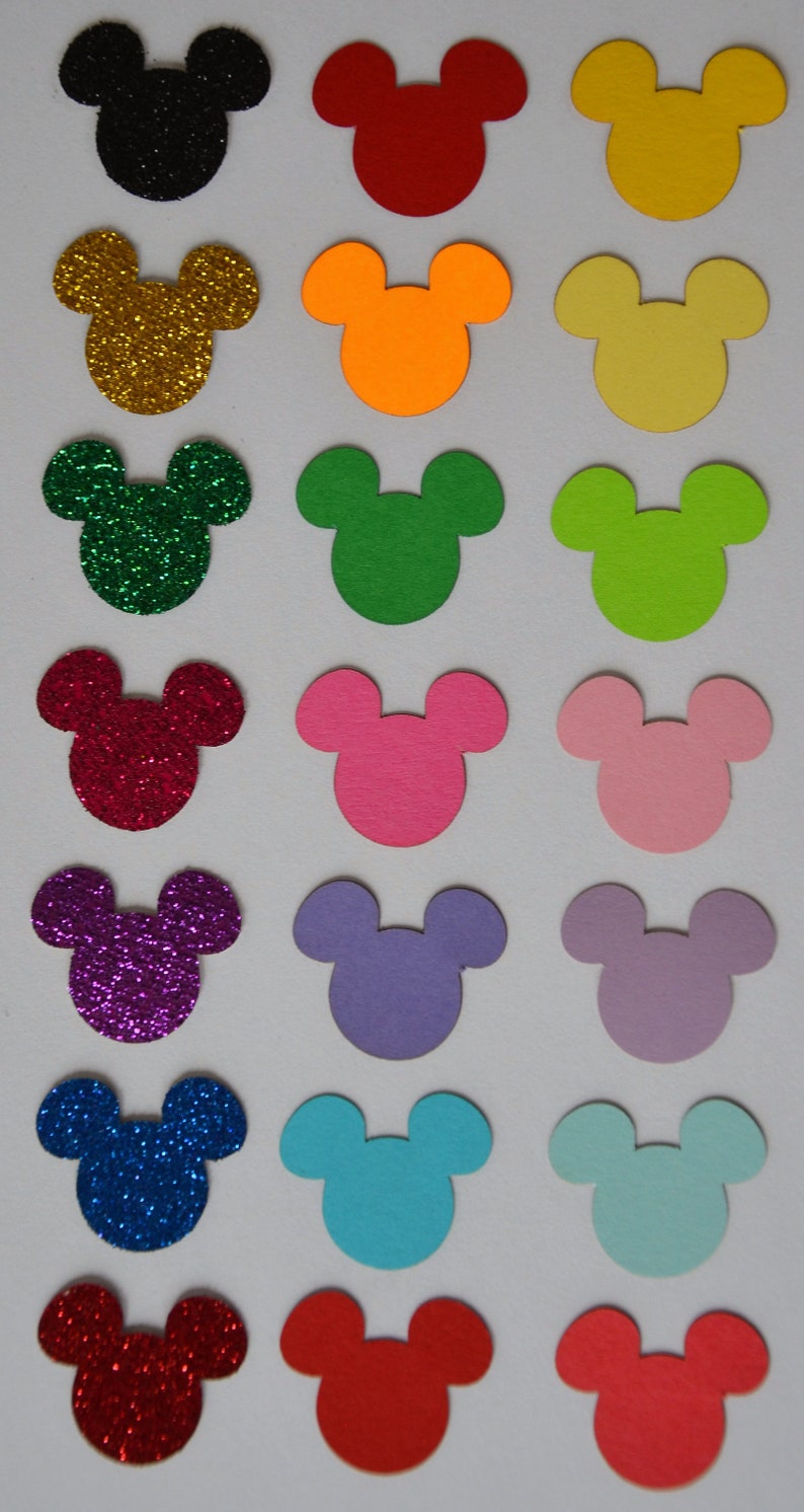 Mickey Mouse Ears Confetti/3 colors/Disney Confetti/Disney Party Decorations/Disney Magic image 2