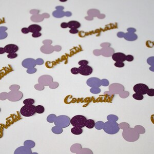 Mickey Mouse Ears Confetti/3 colors/Disney Confetti/Disney Party Decorations/Disney Magic image 5