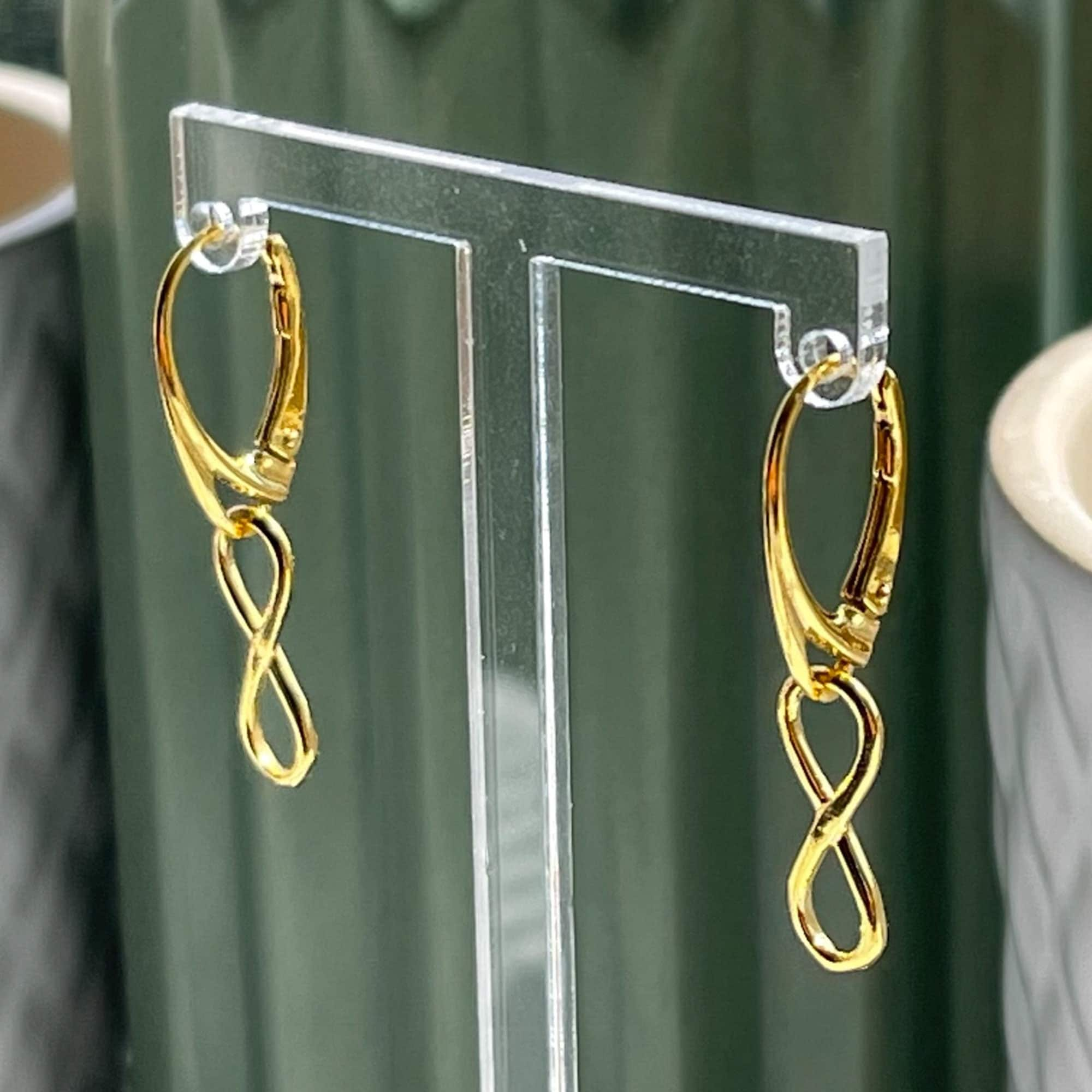 4 Pairs X Gold Plated Stainless Steel Leverback Earring Blanks, Gold Lever  Back Earring Hooks, Gold Earring Wire 1422 