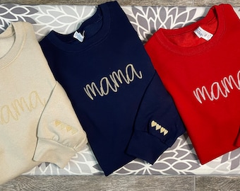 Embroidered Mama sweatshirt, Mother’s Day Gift, Gift for mom