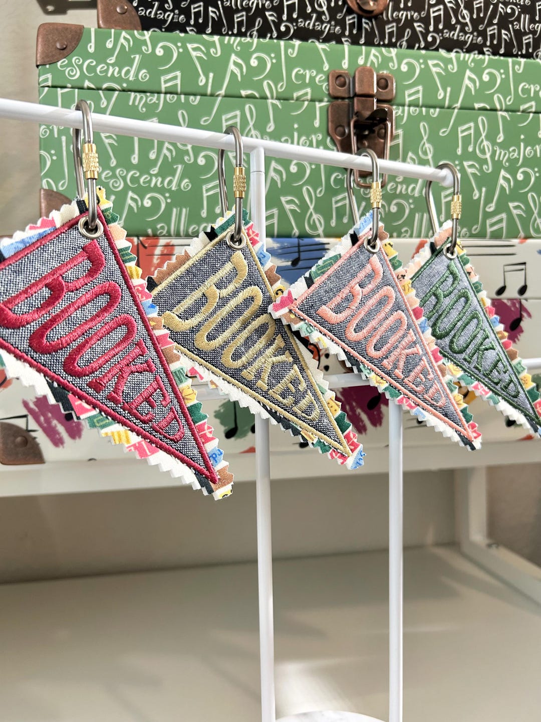 Personalized Embroidered Booked Bag Tag | Booked Bag Tag | Book Lover ...
