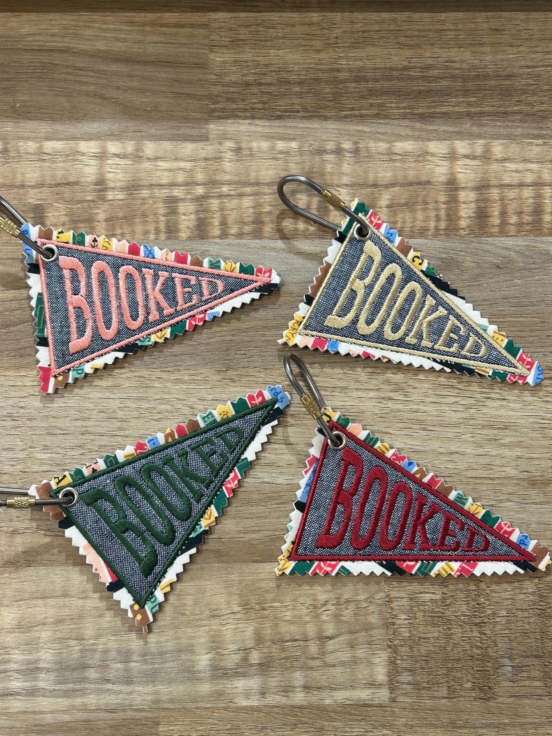 Personalized Embroidered Booked Bag Tag | Booked Bag Tag | Book Lover ...