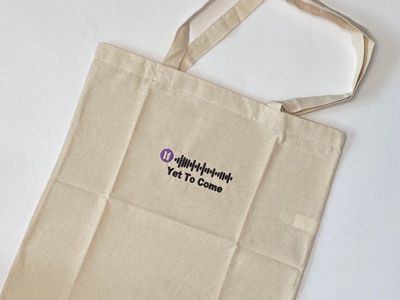 Embroidered BTS yet to Come Inspired Tote Bag With Vinyl Decal - Etsy
