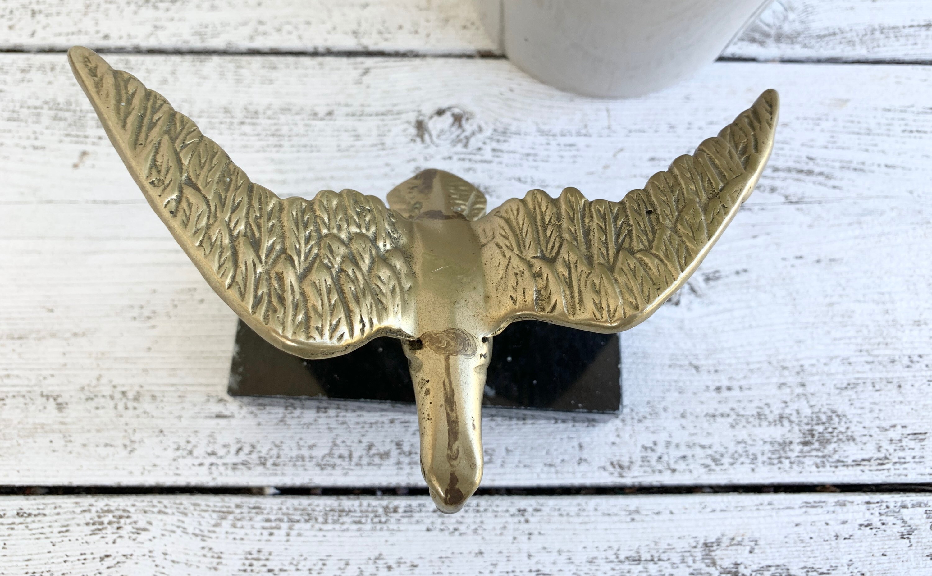 Vintage Brass Eagle Paperweight brass decor home decor Etsy