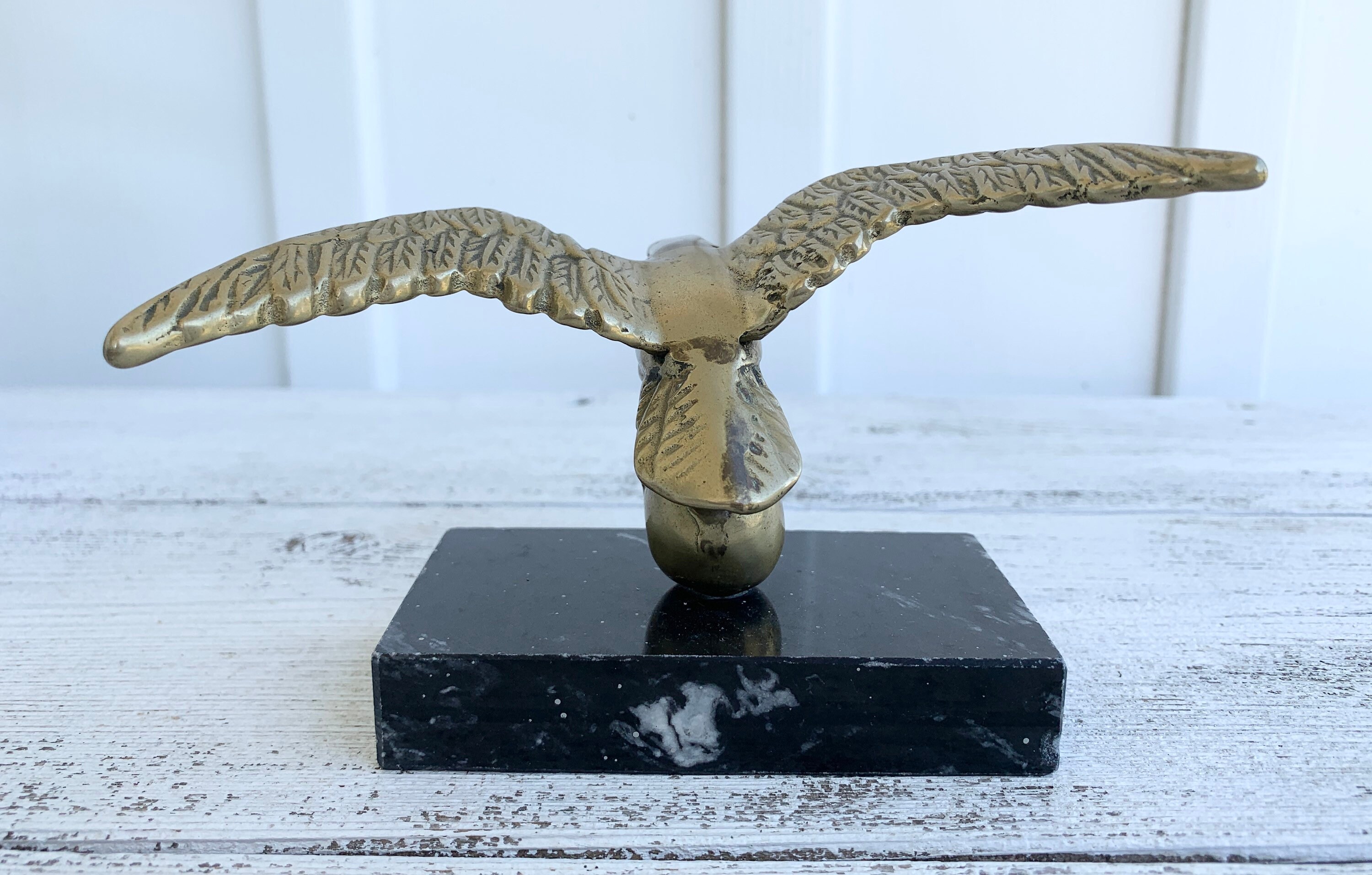 Vintage Brass Eagle Paperweight brass decor home decor Etsy