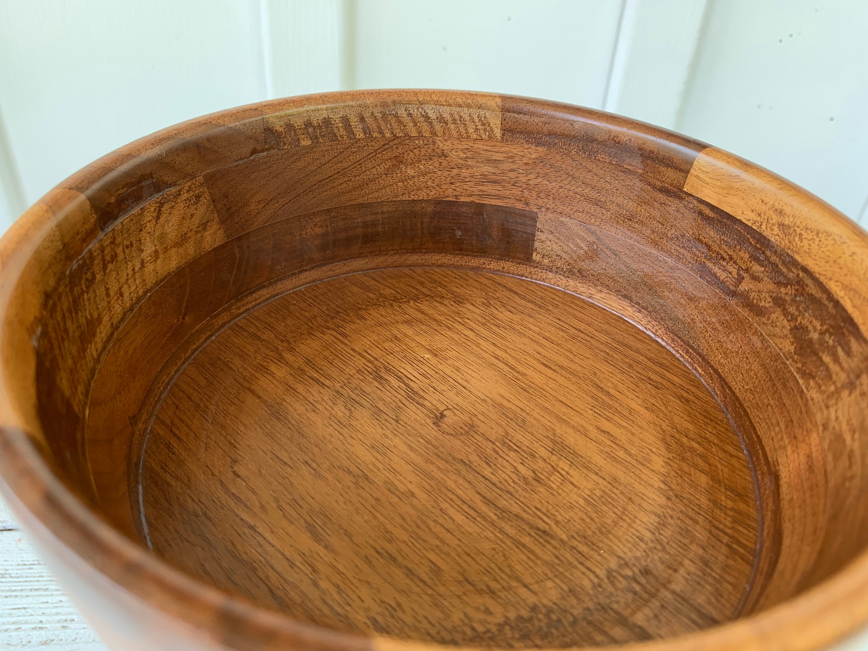 Vintage Wooden Pedestal Bowl vintage decor home decor Etsy