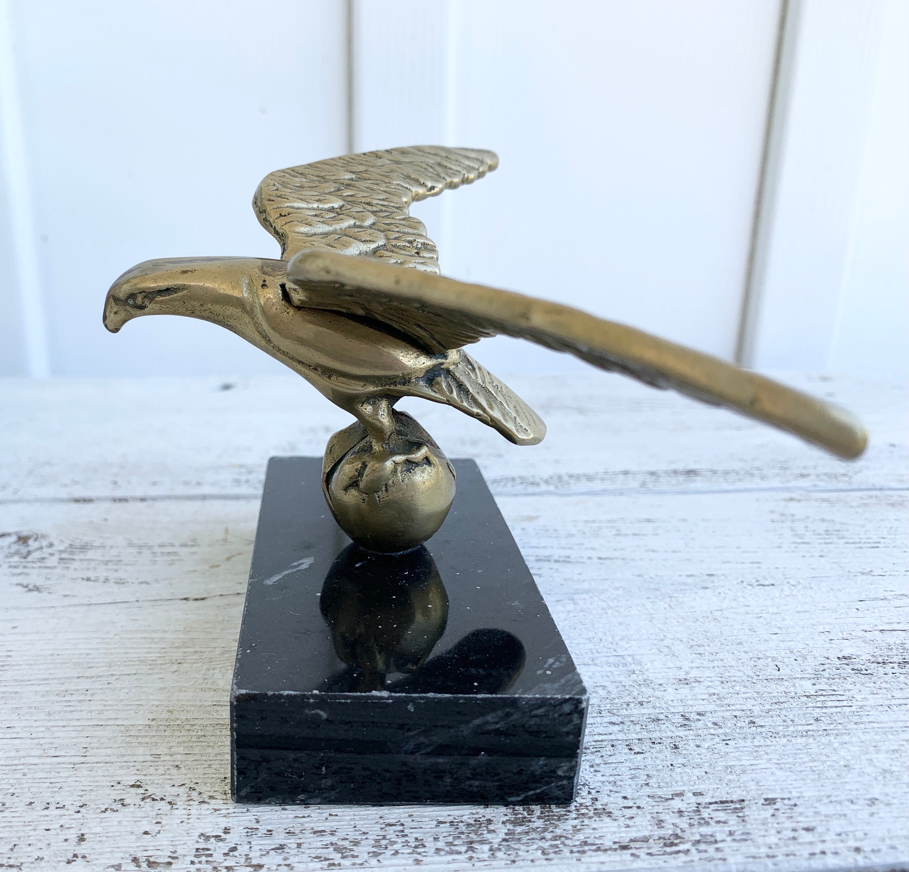 Vintage Brass Eagle Paperweight brass decor home decor Etsy