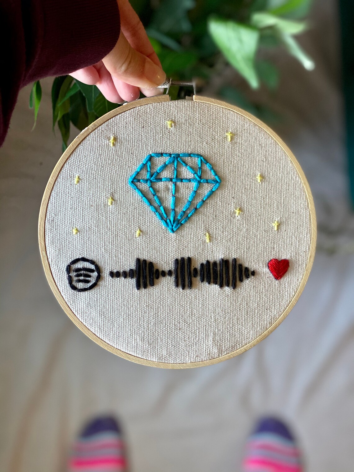 Custom interactive song embroidery with graphic  etsy Custom interactive song embroidery with graphic  etsy