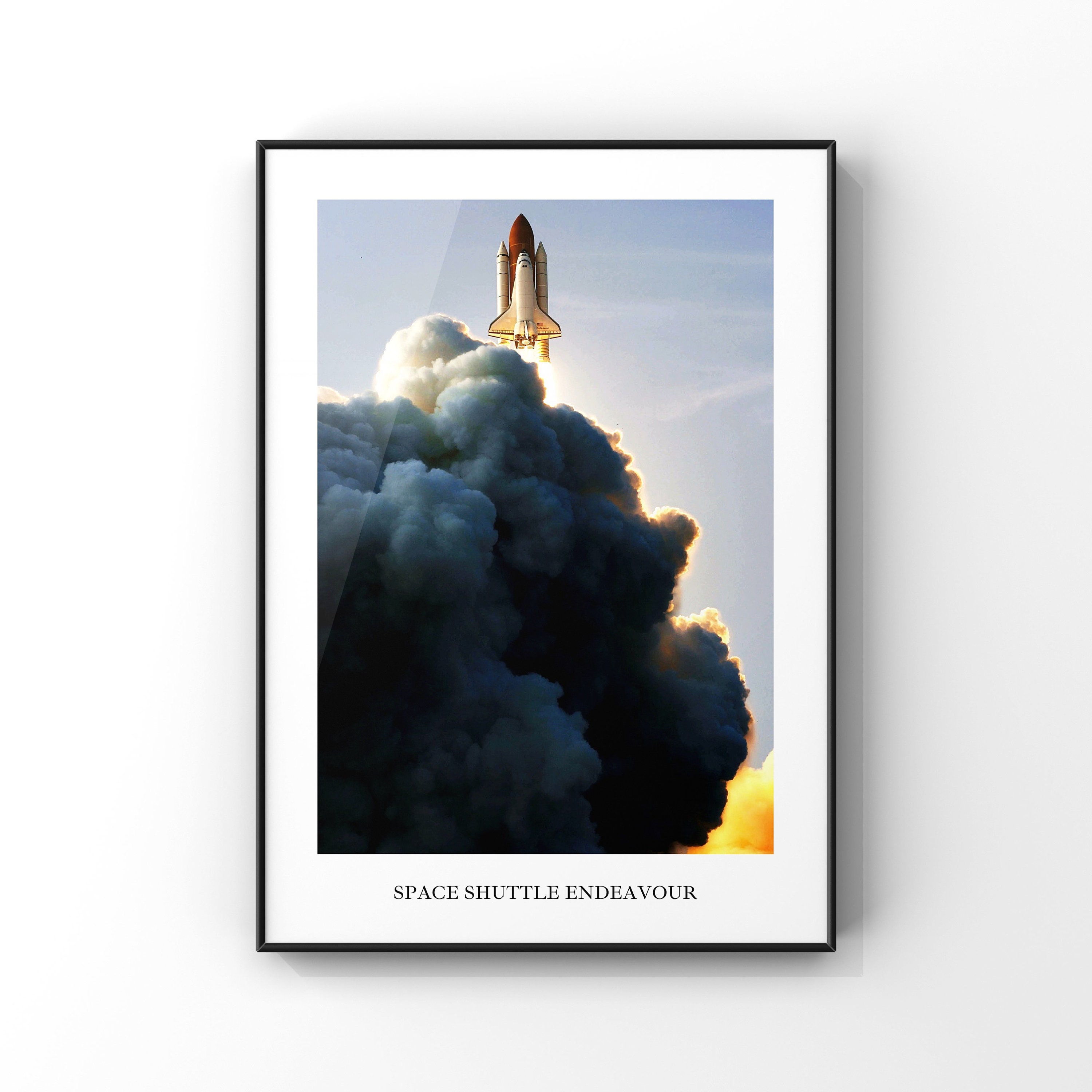Space Shuttle Endeavour | NASA Photography | Planet Earth Print / Poster | Space Photography | Wall Art Home Decor | Gifts | Minimal Decor