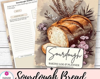 Sourdough Bread Baking Tracker: Log & Planner (Digital Download)