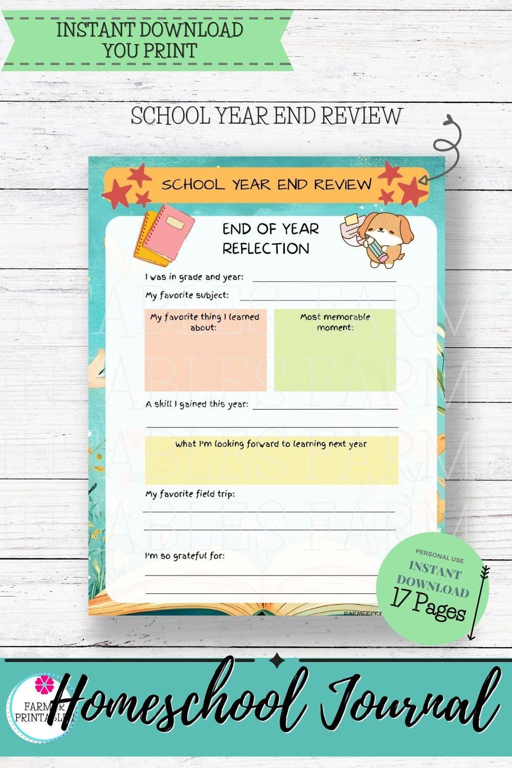 Homeschool Planner | Printable Weekly & Daily Organizer | Homeschool ...