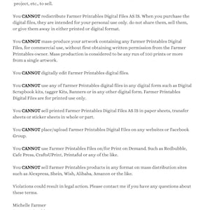 May include: A pink and white graphic with the text "Terms of Use" in black. The text includes information about copyright and usage restrictions for digital files. The graphic also includes a copyright symbol.
