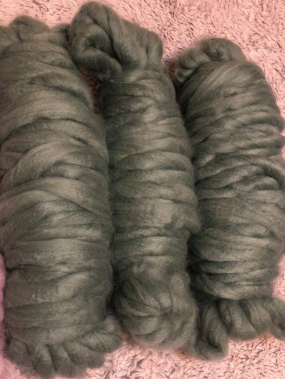 DESTASH Mainstays Roving Yarn LOT of 3 Etsy